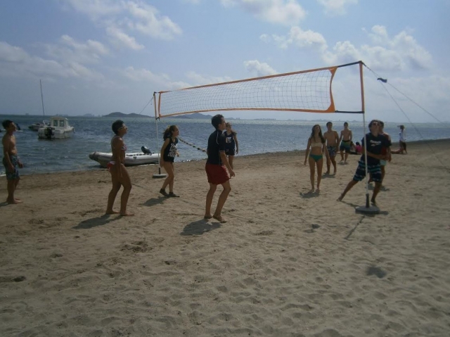 Jugando al voley